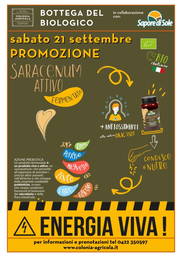 Promozione Saracenum attivo fermentato