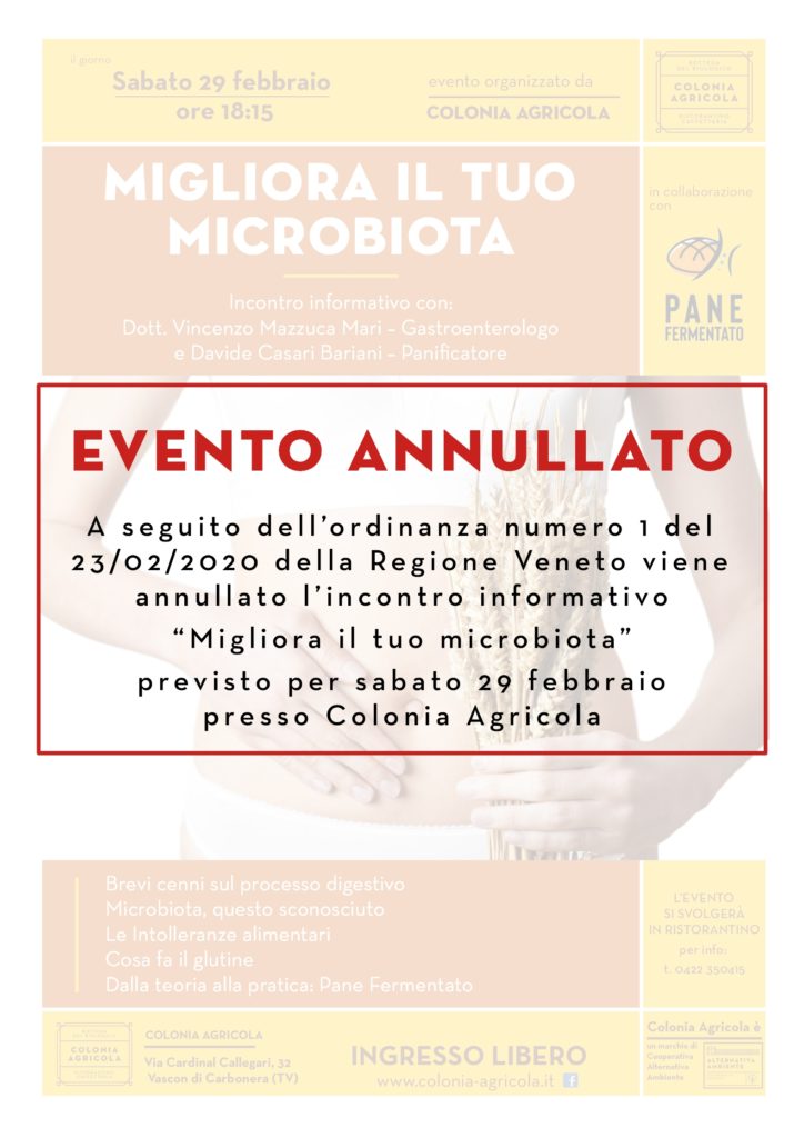 Migliora il tuo microbiota ANNULLATO