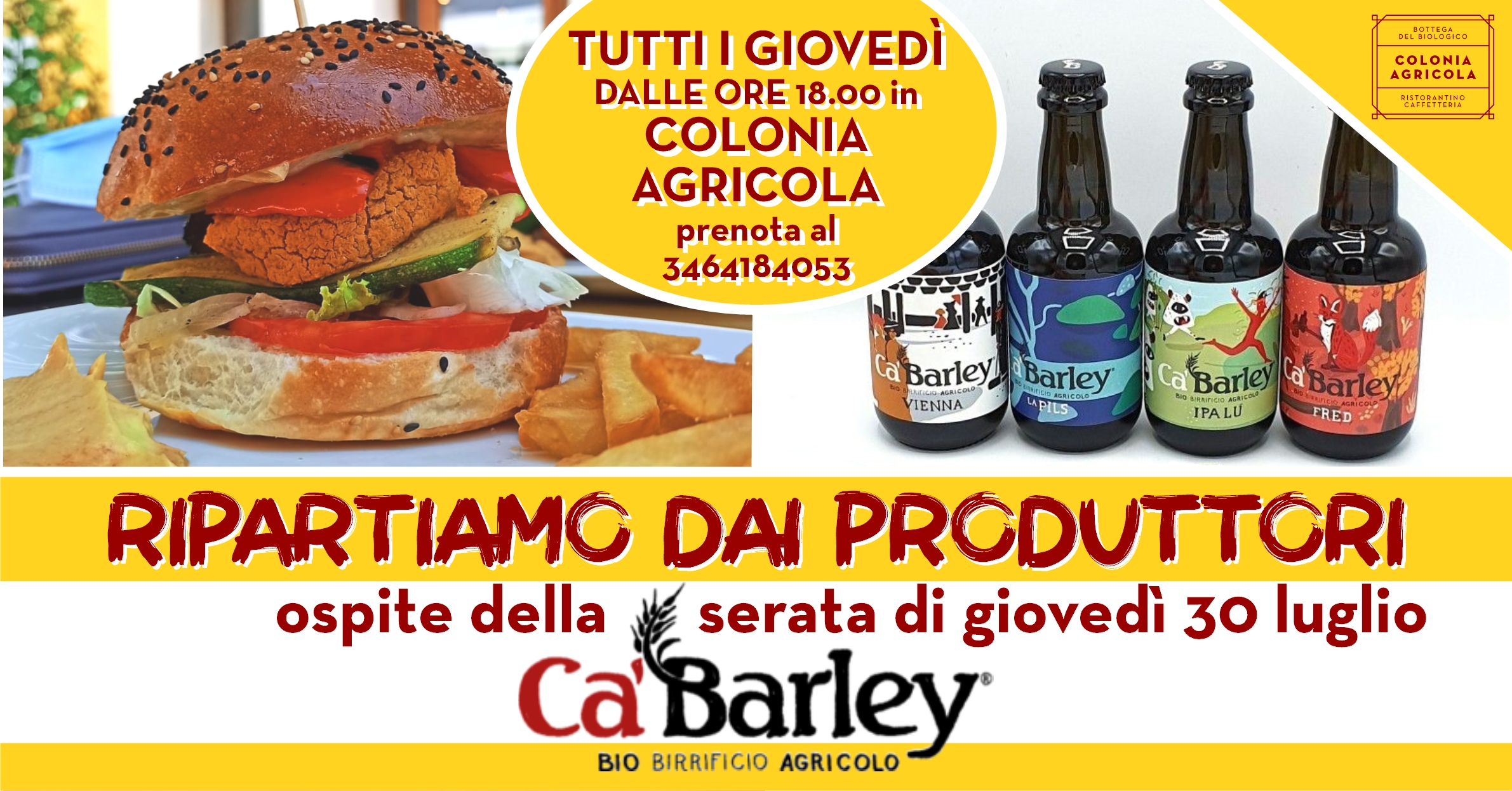 Ripartiamo dai produttori Birrificio Ca'Barley